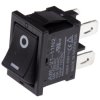 Przełącznik kołyskowy Wł.-wył. Nie 10 A DPST Czarny Omron