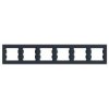 ASFORA Ramka 6-krotna pozioma antracyt EPH5800671