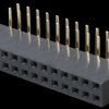 2x 13-pin socket terminal strip, angled, RM 2.54