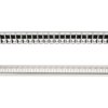 Patch Panel Pusty 19 Cali 48X1u Keystone 1U Czarny (Ral 9005) Dn-91424