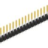 Pin header, 20 pole, pitch 2.54 mm, straight, black, 10054052