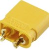 Złącze męskie akumulatora 2 mm wtyczka, XT30U Reely RE-6619104 pozłacane, do lutowania 1 szt.