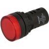 Kontrolka; AD16-22DS/R-230VAC; 22mm; podświetlenie LED 230V; czerwony; śrubowe; czarny; IP40; 38mm; Onpow; RoHS