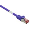 Renkforce RF-4724914 Network cable Violet 0.25 m Gold-plated Flame-retardant