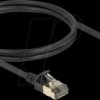 80339 Patch cable Cat.8.1 F/FTP Slim Pro 1 m black