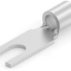 Uninsulated forked cable lug, 2.62-6.64 mm², AWG 12 to 10, M4, metal, 325196