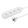 Przedłużacz 4-Gniazdowy, 5M Biały, 3X1,0Mm Owy 34450
