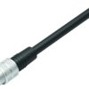 Sensor actuator cable, M9-cable plug, straight to open end, 5 pole, 5 m, PUR, black, 3 A, 79 1455 215 05