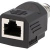 Rjs-12D04fm-Ls8001 Adapter M12 Męski,Rj45 Gniazdo Kod D-Ethernet 4Pin Proste