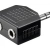 Adapter do słuchawek AUX, złącze jack 3,5 mm 1 na 2...