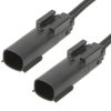 Złącze motoryzacyjne 2-pinowe Molex Czarny 216282 Kabel Złącze motoryzacyjne Zagniatane