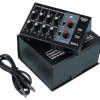 Miniaturowy mikser audio 8 kanałów mono, przełączanych mikr./linia MMX-8