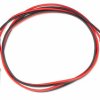 2x Red and Black Alligator Cable