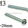 Śruba M3x20mm (+) walcowy