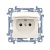 SIMON 10 Gniazdo do wersji IP44 z klapka w kolorze pokrywy zaciski śrubowe kremowe CGZ1B.01/41 KONTAKT SIMON