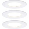 Paulmann 93460 Nova Bathroom Recessed Light Set LED 18W IP44 White Matt