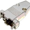 Obudowa D-Sub 9P / 15 pin VGA metalowa HQ. (RS232)