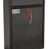Post Box Std, Front Load,Black