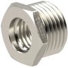 Reducer piece, L 32 mm, 25 bar, brass, nickel-plated, for pipe systems, 134730