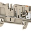 Disconnect/test-disconnect terminal block, push-in connection, 0.5-2.5 mm², 20 A, 6 kV, dark beige, 1989940000