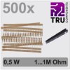 TRU COMPONENTS TC-12888488 Carbon film resistor set Axial lead 0.5 W 5% 500 pc