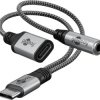 Adapter USB-C do USB-C i jack, 3,5 mm AUX 74524