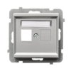 SONATA Obudowa gniazda pojedyncze srebro mat GPK-1R/p/38 OSPEL