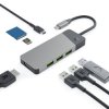 Hub USB 7w1 Green Cell Connect 3x USB-A 3.1 HDMI 4K 60Hz 1x USB-C PD 85W