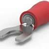 Insulated forked cable lug, 0.3-1.42 mm², AWG 22 to 16, M3.5, red, 8-34541-1