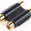 Adapter AV Żeńskie RCA (2) na Żeńskie RCA (2)