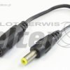 Wtyk zas. 1,7/4,7mm - gniazdo 2,1/5,5mm na kablu