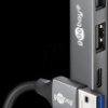 74458 USB 3.2, 4-port hub, 2x USB-A, 1x USB-C, 1x USB-A 3.2, USB-A cab