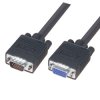 Kabel SVGA złącze A Męski 15-stykowe D-sub złącze B Żeńskie Czarny L-Com Polichlorek winylu RoHS, UL 2919, CE