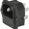 Złącze IEC IEC C14 Montaż na panelu Męski 10A Proste liczba bezp 1 Lutowane Schurter