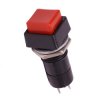 Przycisk Monostabilny PBS-12A 250V 1A Czerwony Kwadratowy