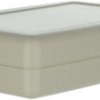 ABS enclosure, (L x W x H) 104 x 71.8 x 25.4 mm, white (RAL 9002), IP54, HY.7