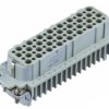 Socket contact insert, H-B 24, 64 pole + PE, crimp connection, with PE contact, T2020642201-000