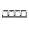 SIMON54 chrom metal DR4/63 Ramka 4-krotna