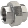 Double threaded nipple, L 33.3 mm, 20 bar, stainless steel, for pipe systems, 118786