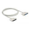 Delock 86883 Serial Cable D-Sub 37-pin Male to Female 2m Beige