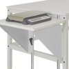 Manuflex AU0004.9006 Regulacja wysokości stołu roboczego do stołów roboczych i stołów roboczych, szer. X głęb. 500 x 800