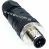 RSC 5/7 P4, M12, 5 styków, złącze męskie (wtyk) proste, dławik SW15 (3-6.5mm), nakrętka metalowa, LUMBERG, 14828, ZM12M5