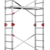 Hailo 9459-507 G60 aluminium Rusztowanie montażowe Maksymalna wysokość robocza: 4.3 m srebrny, czerwony 31 kg