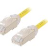 STP28X1MYL Patch cord F/UTP,TX6A-28™ 6a drut Cu LSZH żółty 1m 28AWG