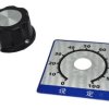 GAŁKA POTENCJOMETRU GBC24 BAKELITOWA CZARNA 24mm + SKALA 42x45mm
