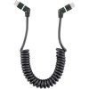 Renkforce RF-6713692 USB cable USB 2.0 USB-C plug 1.50 m Black Spiral
