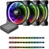 Thermaltake Riing Plus 12 RGB Kit Wentylator do obudowy PC czarny, rgb (S x W x G) 120 x 120 x 25 mm z podświetleniem LE