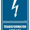 ZNAK - HG026 Transformator 1000 kVA 70 x 105 cm FN - Folia samoprzylepna