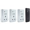 Uni-Com RC-10+RCS-19ES-B*3 Remote Control Sockets