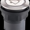 JRVATLRL_0202 Pushbutton - RONDEX-JUWEL, STOP, steel